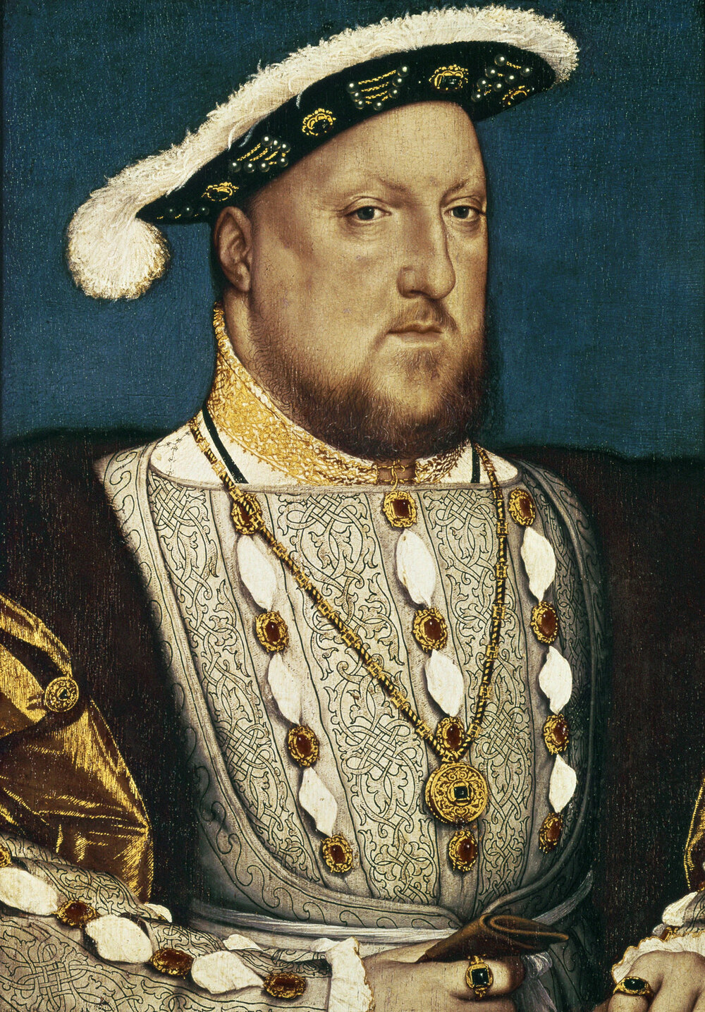 Az ifjabb Hans Holbein 1537 körül készítette róla azt az arcképet, amelynek kompozíciója a van Orley-féle Károly portré által is képviselt tradicionális elemeket mutatja.