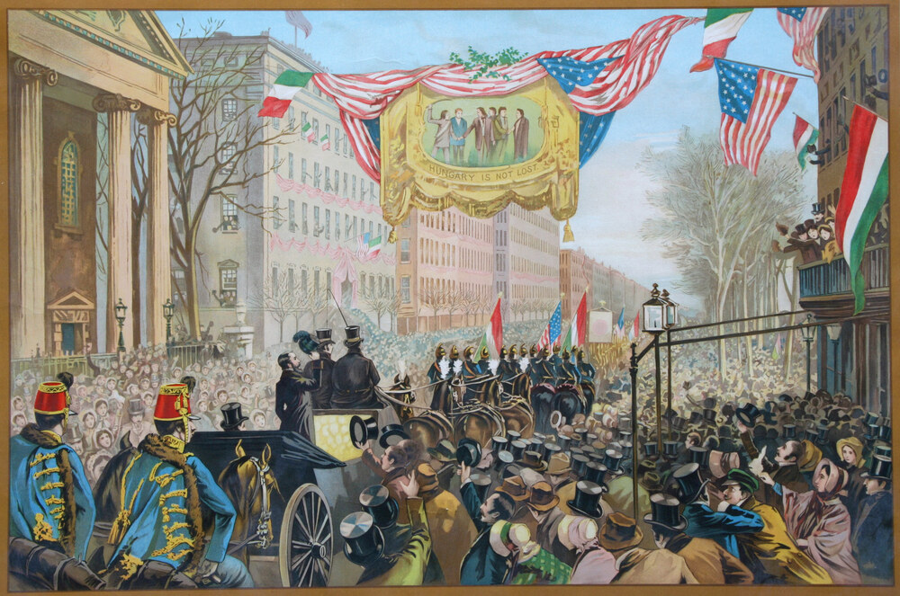 Kossuth Lajos amerikai körútja során óriási népszerűségnek örvendett