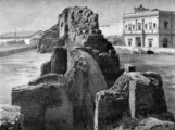 A Servius-fal maradványai Rómában, 1902.